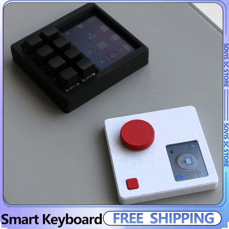 Gaming Console Keyboard - Wireless Knob/8keys Mini Keyboard Bluetooth Wired