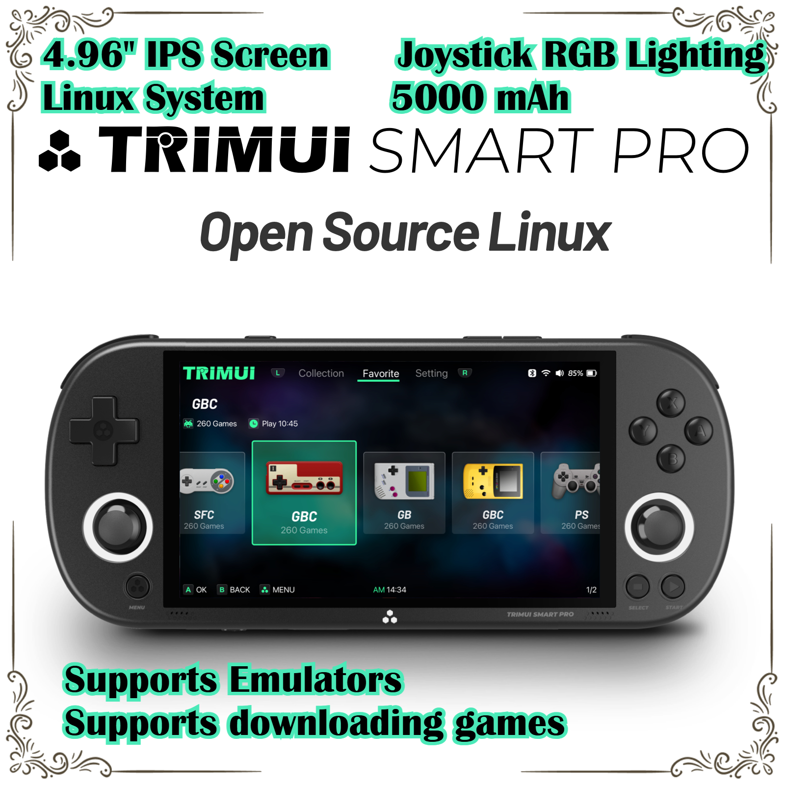 Gaming Console Under 5000 - Trimui Smart Pro Retro Handheld Game