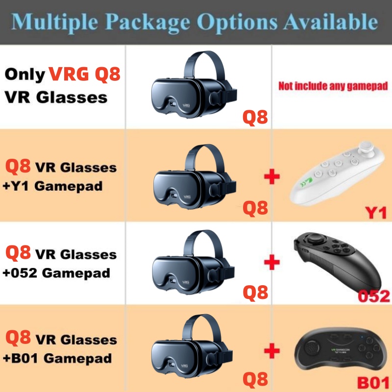 Original VRG Q8 VR Virtual Rea - Gaming Console Vr 评论和价格