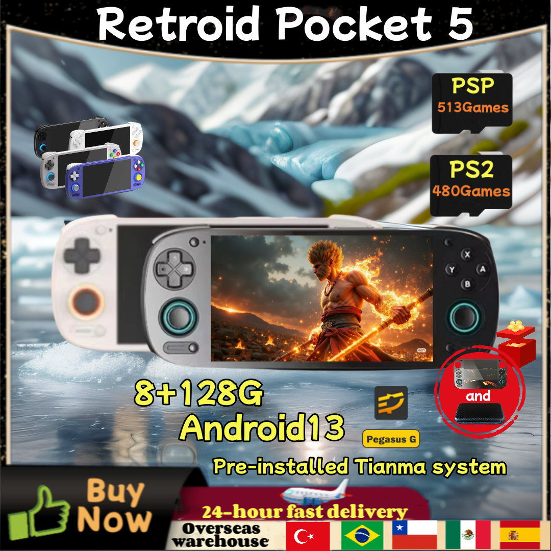 Retroid Pocket 5 RP5 Retro Han - Gaming Console Bluetooth 评论和价格