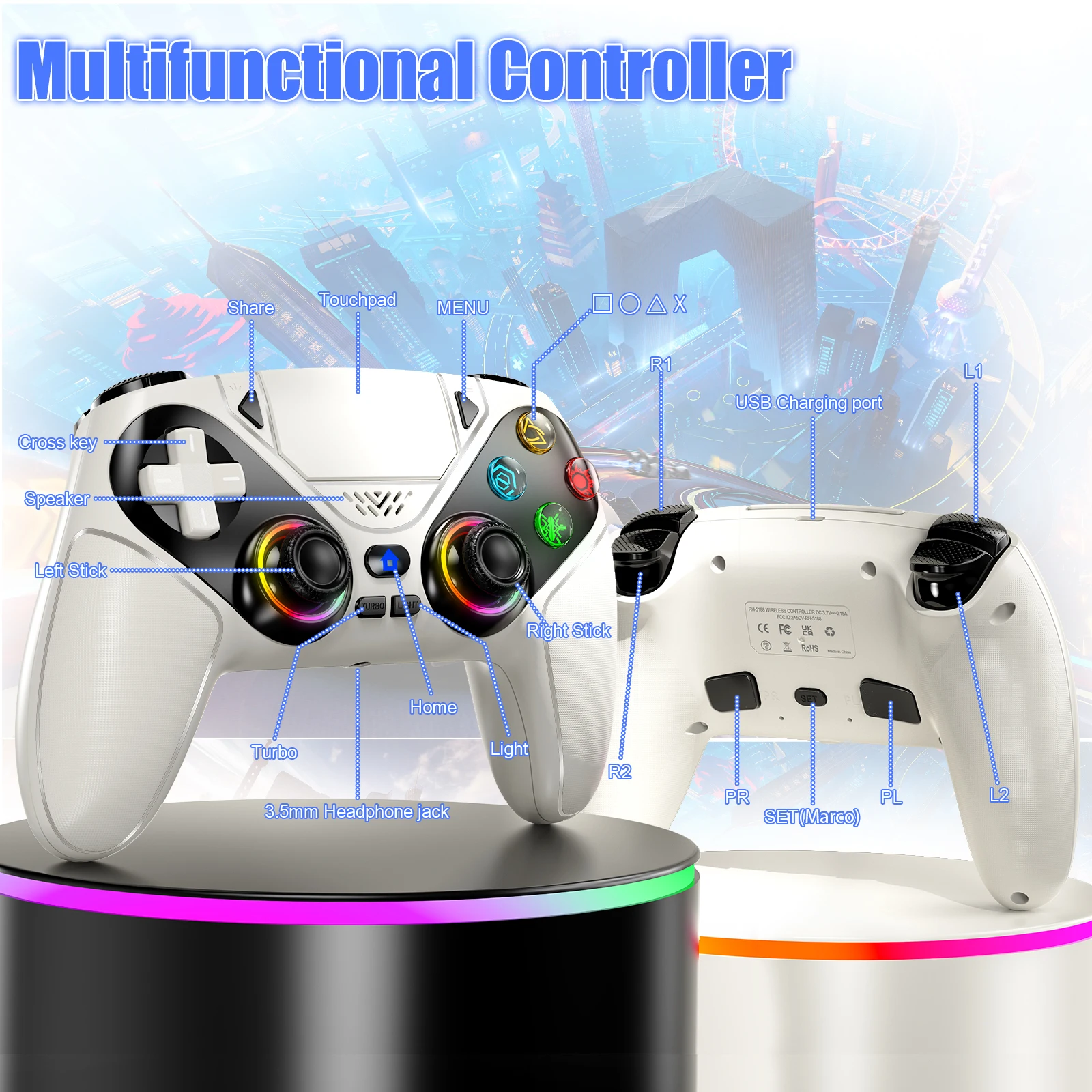 Wireless Controller Gamepad Fo - Gaming Console Bluetooth 评论和价格