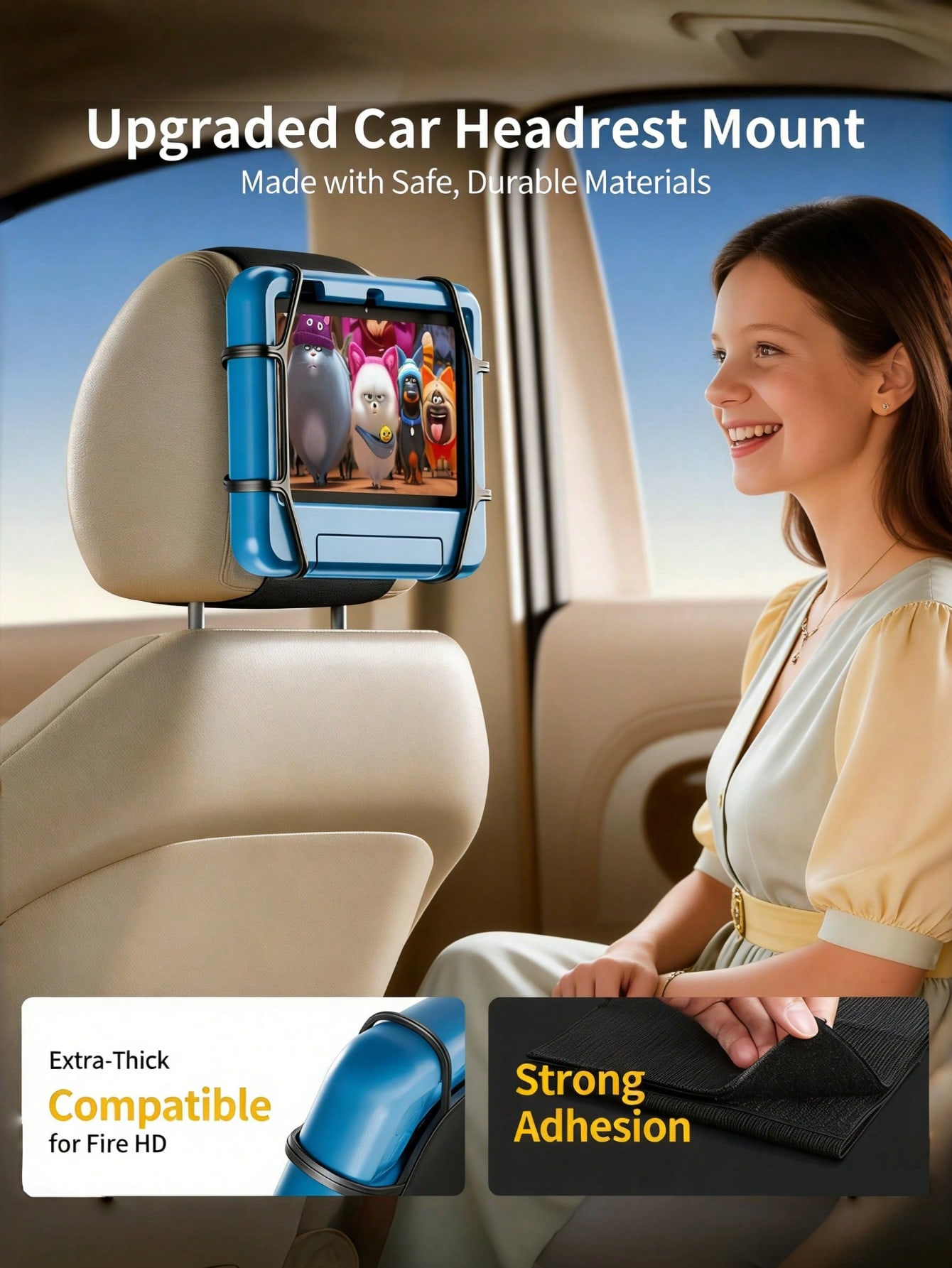 Car Headrest Tablet Holder – 3 - Gaming Console Holder 评论和价格