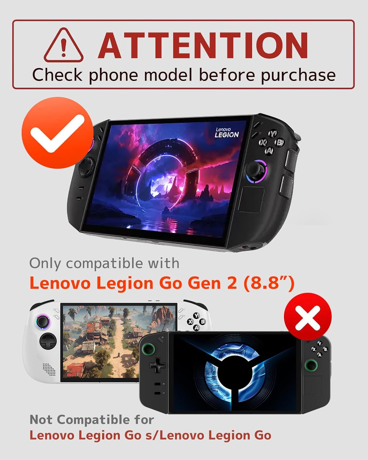 Soft TPU Protective Case for L - Gaming Console Legion 评论和价格