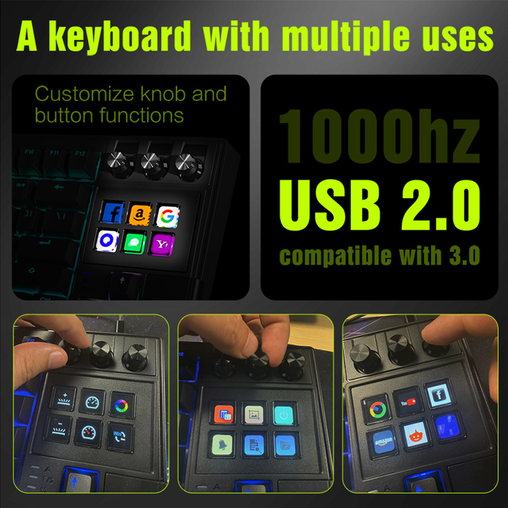 MRSVI K1 Pro AI Stream Deck Ga - Gaming Console Keyboard 评论和价格