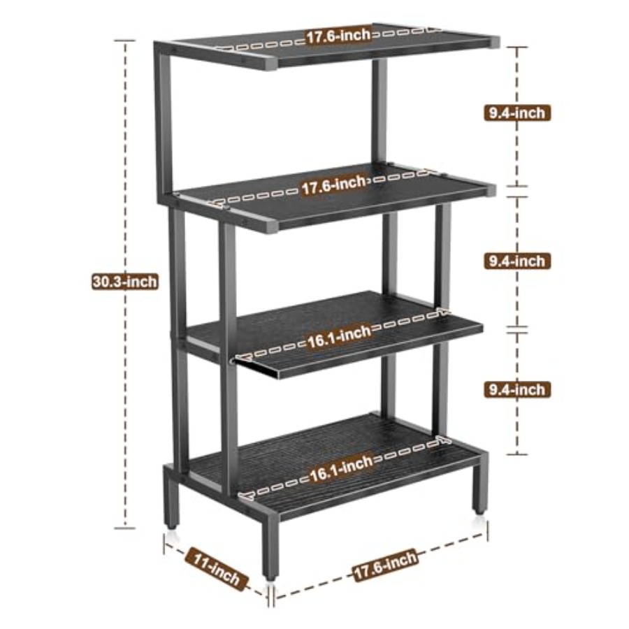 Media Stand Gaming Shelf 4 Tie - Gaming Console Video Game 评论和价格