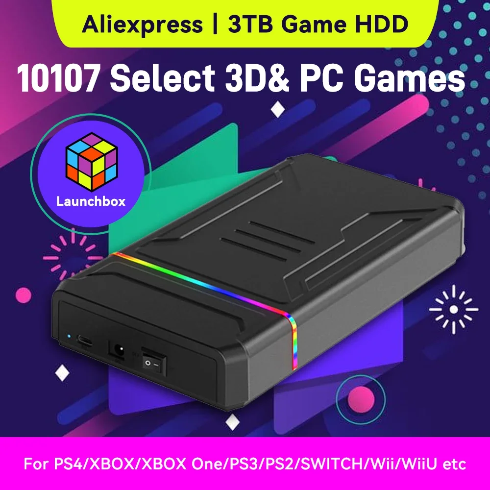 3TB Launchbox Portable Gaming  - Gaming Console Video Game 评论和价格