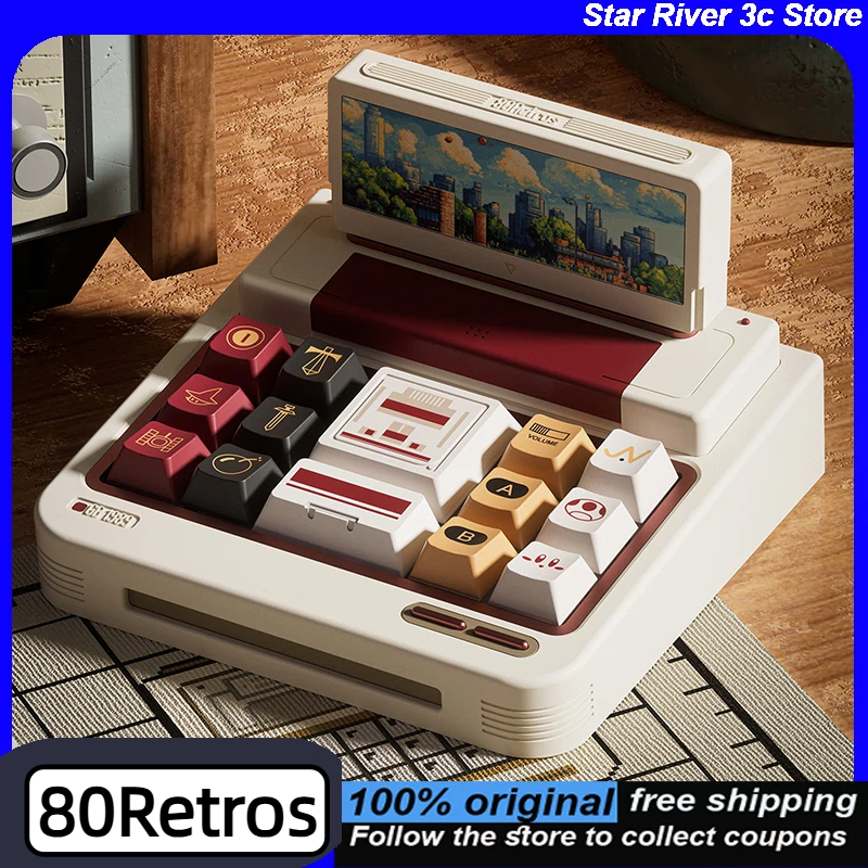 80Retros FC1983 Retro Red And  - Gaming Console Keyboard 评论和价格
