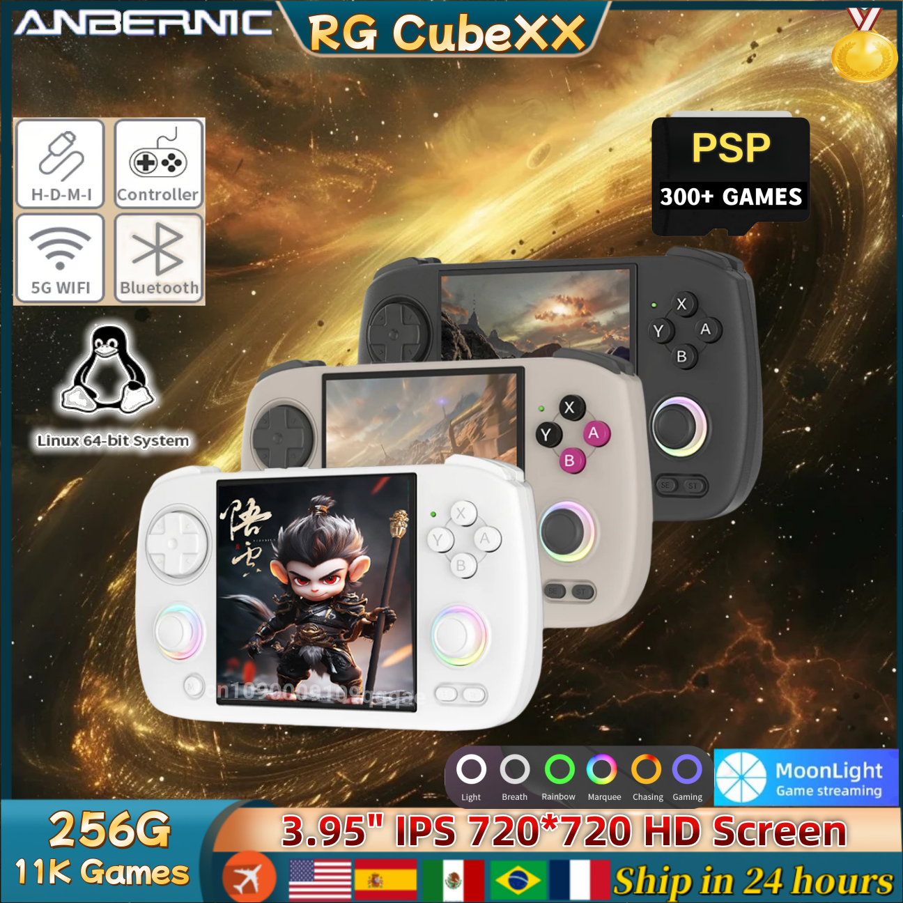 ANBERNIC RG CubeXX Handheld Ga - Gaming Console Bluetooth 评论和价格