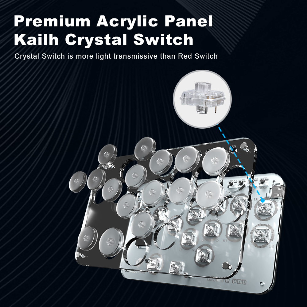 Haute42 Arcade Joystick Hitbox - Gaming Console Keyboard 评论和价格