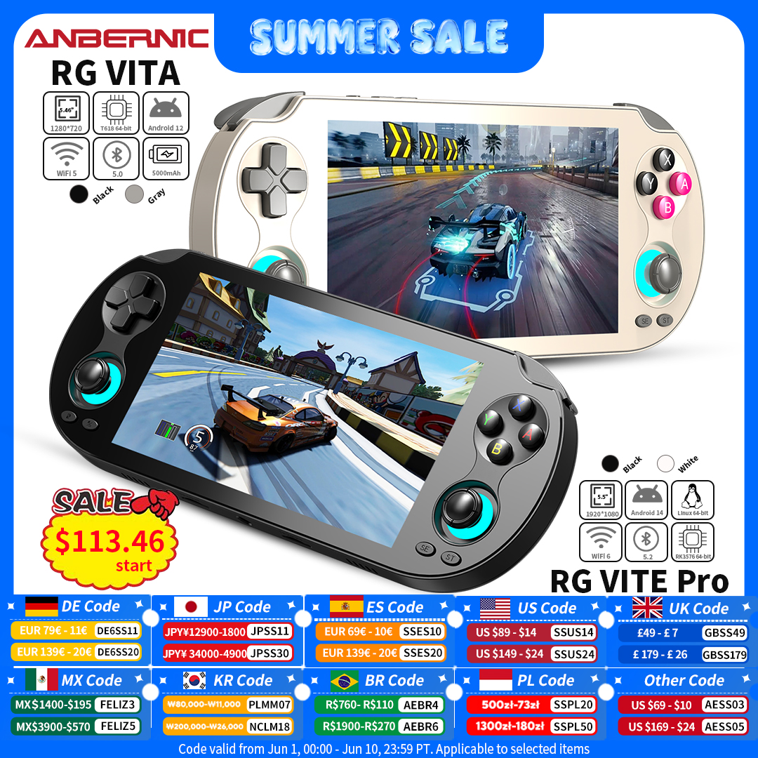 ANBERNIC RG VITA / RG VITA Pro - Gaming Console Bluetooth 评论和价格