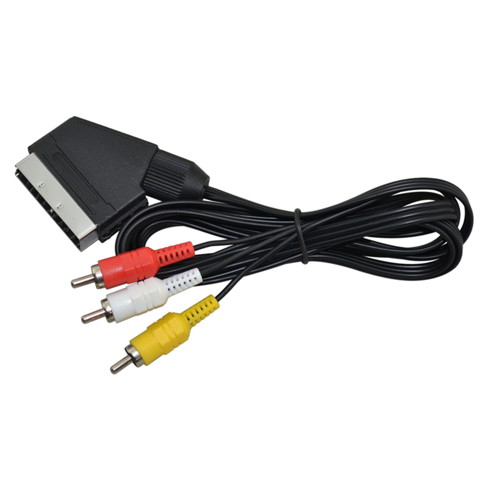 Scart Cable To 3 RCA AV TV Vid - Gaming Console Video Game 评论和价格
