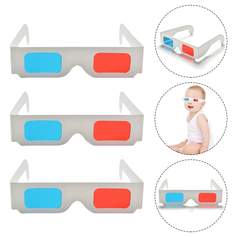 50 Pcs 3D Glasses Red Blue Pap - Gaming Console Vr 评论和价格