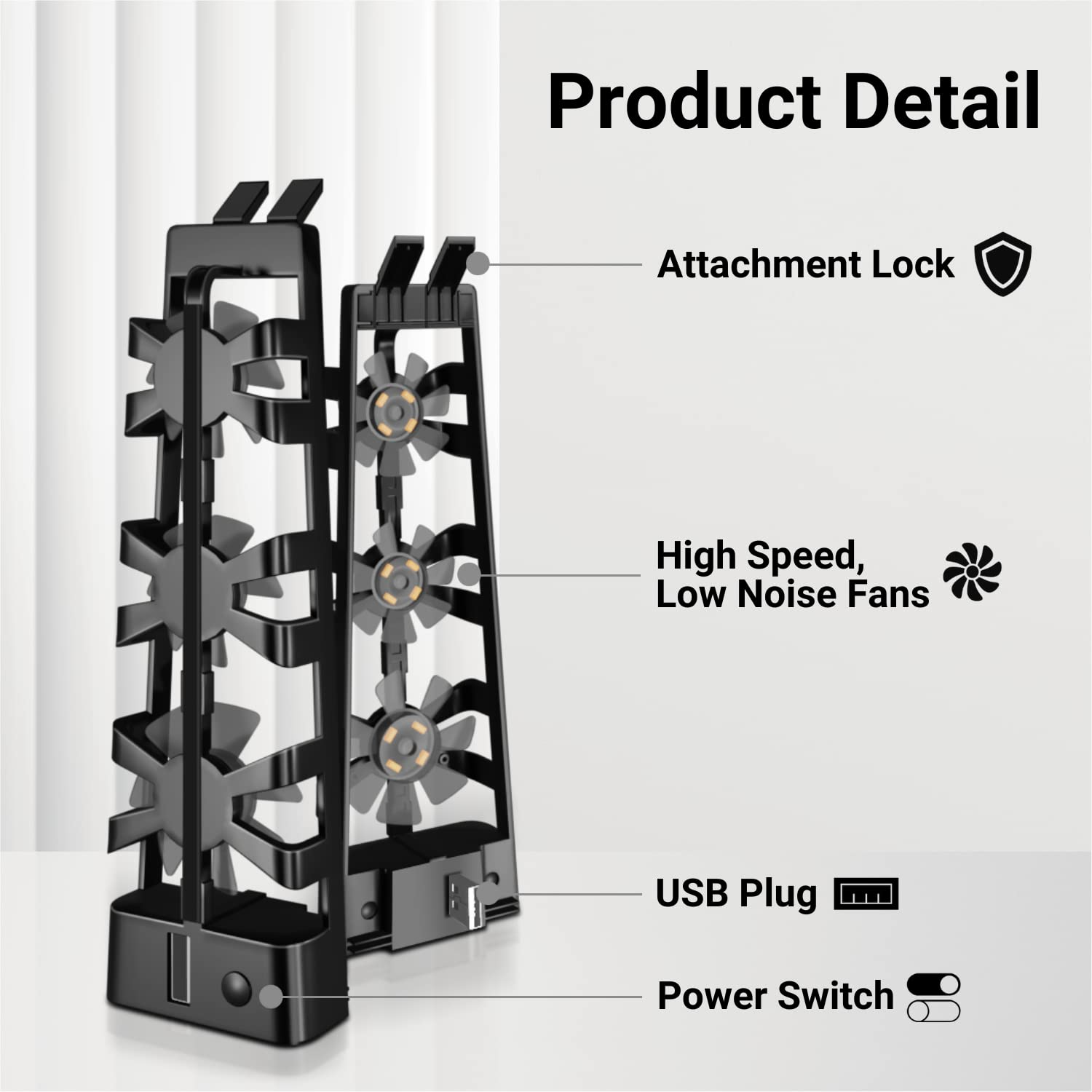 Cooling Fan for PlayStation 5  - Console Cooling Fan 评论和价格